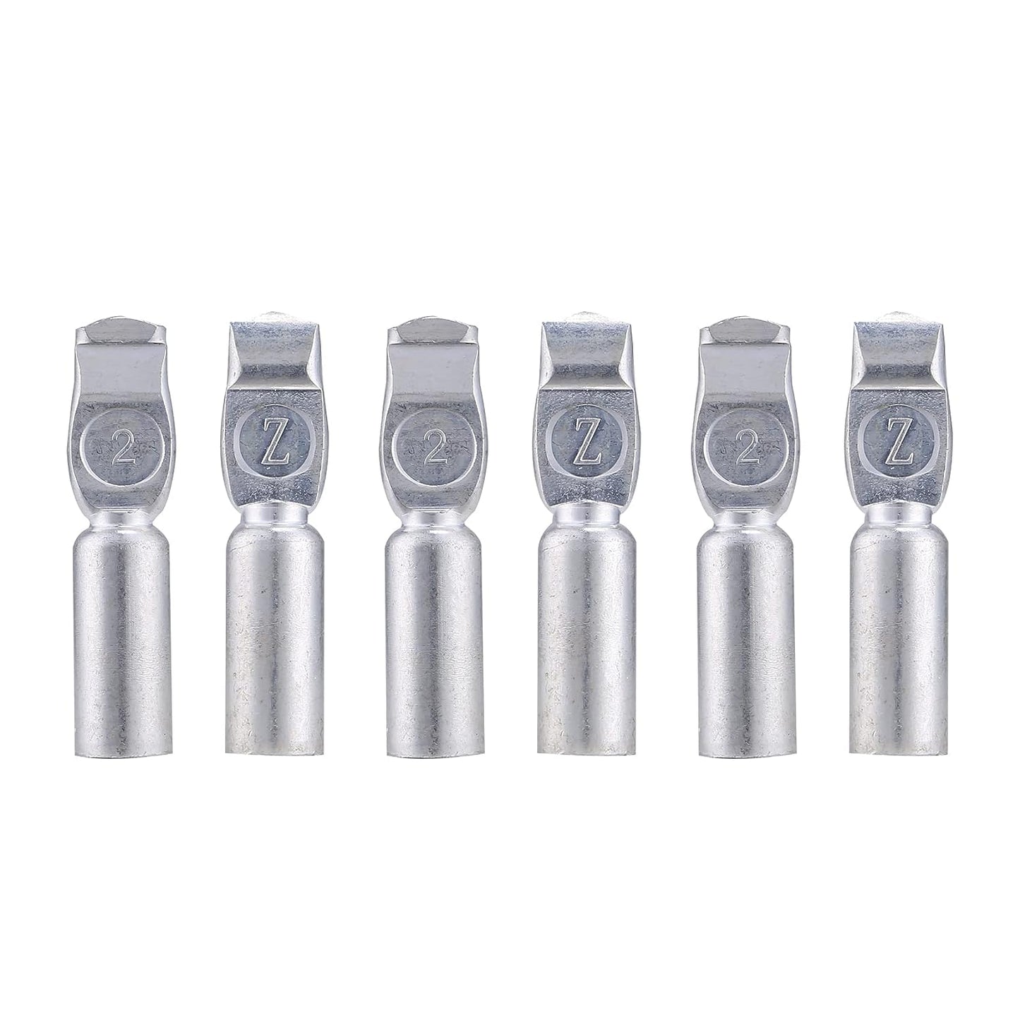 MUYI 6 Pieces Replacement Terminal Pins for 175A 2-4 AWG Towing Winch Systems Battery Quick Disconnect/Connect Wire Harness Plug Connectors