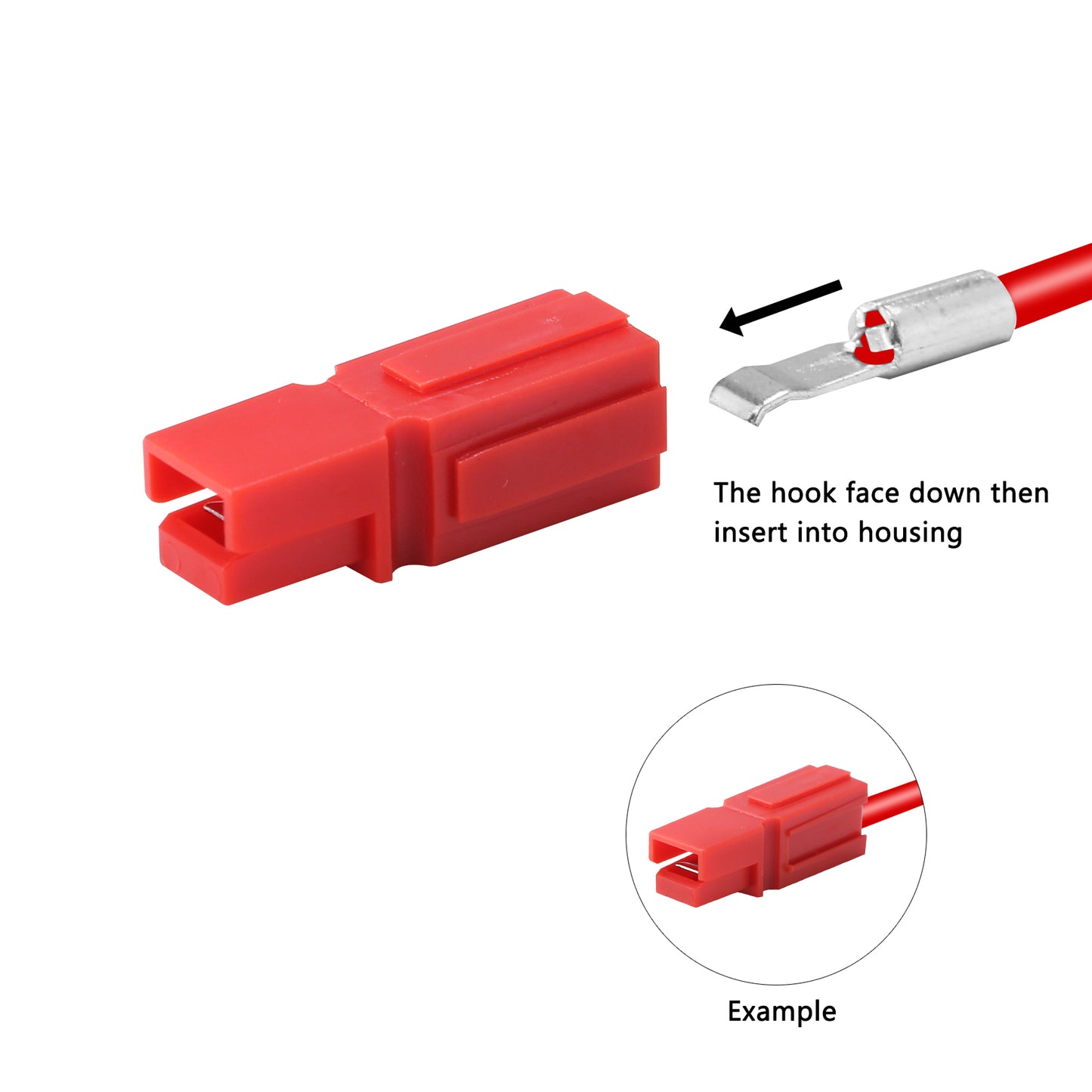 Battery Quick Connect/Disconnect, MUYI 75pcs 15/30/45A Modular Power Connectors Quick Disconnect Terminals Connector Rubber Cover Caps Set