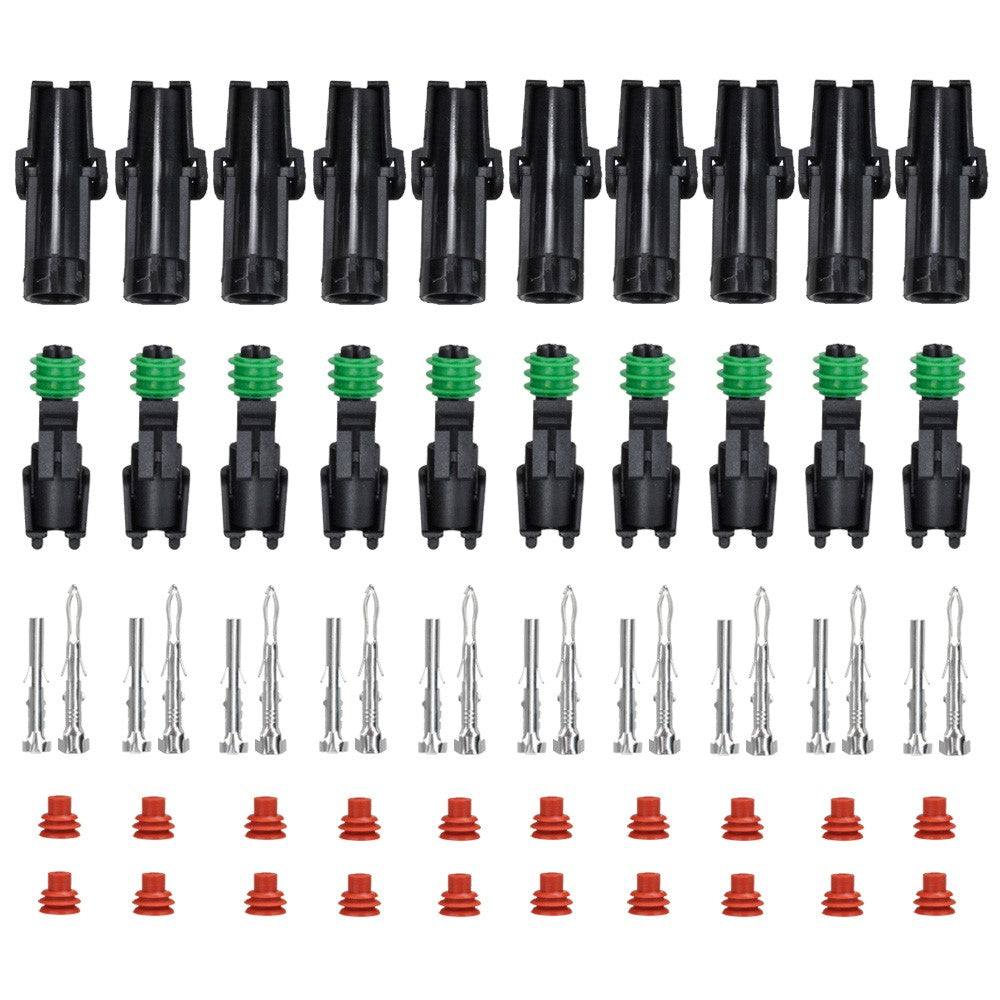 MUYI Automotive Connector Kit 1/2/3/4/6 Pin Way Wiring Harness Connectors 2.5mm Series Wire Harness Connectors