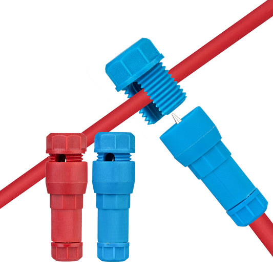 MUYI 8PCS T-Taps Wire Connectors, 16-12 AWG Cable Cutting Tool IDC Electrical Terminal