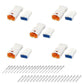 MUYI 5 Kits 4 Pin Way JST Waterproof Connector 26-22 AWG Electric Socket 0.13~0.33mm² Wire-to-Wire Connectors 2.0mm JWPF-VSLE Series JST Plugs