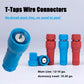 MUYI 8PCS T-Taps Wire Connectors, 16-12 AWG Cable Cutting Tool IDC Electrical Terminal