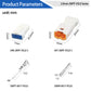 MUYI 5 Kits 4 Pin Way JST Waterproof Connector 26-22 AWG Electric Socket 0.13~0.33mm² Wire-to-Wire Connectors 2.0mm JWPF-VSLE Series JST Plugs