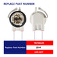 MUYI Light Socket Repair Kit - Lamp Socket Replacement Blub Socket Wire Harness for LED/Standard, Bulbs# 4114,4157,3157 Replaces for 19258649, LS94, 645-607(2 Pack)
