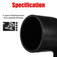 MUYI 90 Degree Hose Elbow Silicone Pipe Kit, 4-Ply Turbo/Intercooler/Intake Piping with 2PCS T-Bolt Clamps High Performance Coupler (ID 3.0"/76mm, Length 4.92"/125mm, Thickness 5mm)