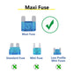 MUYI 15PCS Blade Fuse Pack - 60A 32V/DC Automotive Maxi Fuses for Auto, Car, Rv, Boat, Truck
