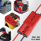MUYI 2PCS 50Amp Battery Cable Quick Connect/Disconnect Plug Kit, 6-10 Gauge Wire Harness Connector for Recovery Winch Auto Car Trailer Marine Boat (Red)