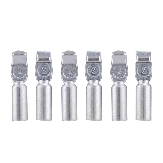 MUYI 6 Pieces Replacement Terminal Pins for 175A 2-4 AWG Towing Winch Systems Battery Quick Disconnect/Connect Wire Harness Plug Connectors