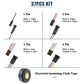 MUYI 18AWG Automotive Wire Connector, 1/2/3/4 Pin Waterproof Connectors Quick Connect Disconnect Electrical Pigtail Plugs (27 Kits, 1 Pack)