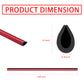 MUYI 20 Pack Car Interior Accessories for Most Air Conditioner Car Vent Accessory Outlet Decoration Strip Waterproof Bendable Shiny Trim Universal Red Car Accessories