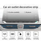 MUYI 20PCS Car Vent Strip Car Air Vent Decoration Strip Outlet Waterproof Bendable Shiny Conditioner Outlet Trim Universal Car Interior Accessory (Blue)