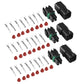 MUYI Automotive Connector Kit 1/2/3/4/6 Pin Way Wiring Harness Connectors 2.5mm Series Wire Harness Connectors