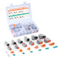 MUYI DT Connector Kit, 94PCS 2/3/4/6/8/12 Pin Waterproof Connector IP67 Heavy Duty Electrical Plug with 35 Pairs Stamped Contacts 13Amps Terminals Pin Sockets for 18-14AWG