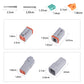 MUYI DT Series Waterproof Connectors 2/3/4/6/8/12 Pin Connector  18-14 AWG Electrical Wire Plug with 13 Amps Continuous Terminals