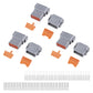 MUYI DTM Connector Kit, 2/3/4/6/8/12 Pin Connector 22-15AWG Wire Harness Plugs IP67 Waterproof Connector DTM04-2P/DTM06-2S with Size 20 Contacts Pin Sockets