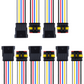 MUYI 5 Kits 1/2/3/4/5/6 Pin Way 18AWG Waterproof Connector Electrical Plugs with 10cm Pigtail Wire Connectors