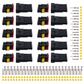 MUYI 10 Kits 1/2/3/4/5/6 Pin Connector Automotive Electrical Connectors Waterproof Wire Harness Terminals HID Sockets Plugs 1.5mm Series