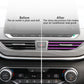 20pcs Car Air Conditioner Decoration Strip Suitable for Most Air Vent Outlet Waterproof Bendable Shiny Trim Universal Car Interior Accessory (Purple)