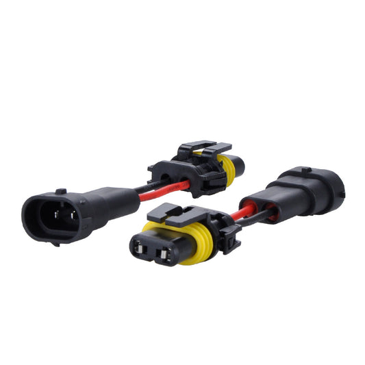 MUYI 2Pcs Adapter H11 to 9006 Male to Female Connector Convert Pigtail Fog Light Wiring Harness