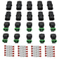 MUYI Automotive Connector Kit 1/2/3/4/6 Pin Way Wiring Harness Connectors 2.5mm Series Wire Harness Connectors